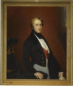 Portrait Of Louis Charles Philippe Raphael D'orleans, Duke Of Nemours by Franz Xavier Winterhalter