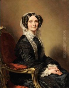 Portrait De Madame Francois-marie Delessert by Franz Xavier Winterhalter