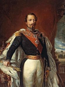 A Portrait Of Napoleon Iii, Emperor Offrance by Franz Xavier Winterhalter