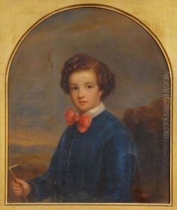 Portrait Of A Boy,said To Be Charles Belcow by Franz Xavier Winterhalter