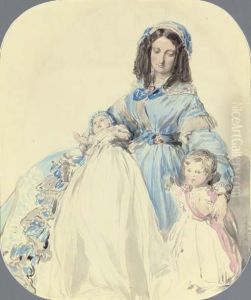 Study Of Princess Clementine by Franz Xavier Winterhalter