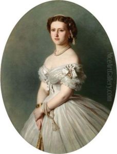Ritratto Della Principessa Reale Vittoria Adelaide Maria Luisa by Franz Xavier Winterhalter