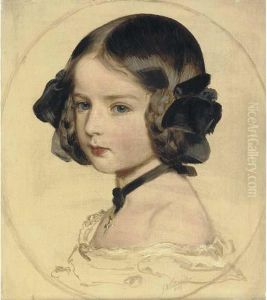 Princess Clotilde Of Saxony-coburg-gotha by Franz Xavier Winterhalter