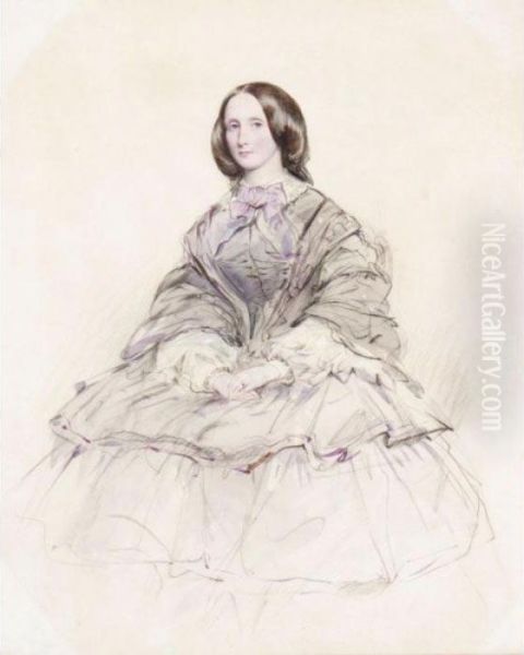 Portrait Of A Lady Said To Be Victoria Adelaide Marie-louise - view 1
