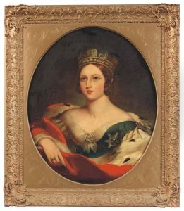 Portrait Of Queen Victoria by Franz Xavier Winterhalter