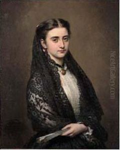 Portrait De La Duchesse D'eichtal by Franz Xavier Winterhalter