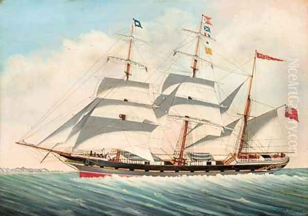 The Ariel of Liverpool in coastal waters - view 1