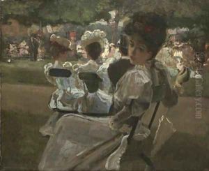The garden party by Joseph Alfred Terry