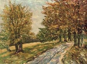 An Autumnal path by Nikolai Aleksandrovich Tarkhov