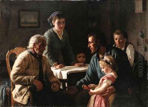 A family gathering by Wenzel Tornoe