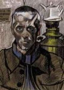 Self Portrait by Stanislaw Ignacy Witkiewicz (Witkacy)