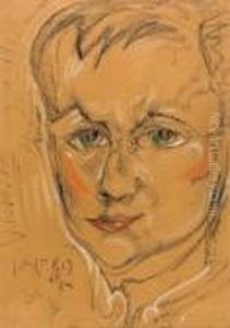 Portret Meski by Stanislaw Ignacy Witkiewicz (Witkacy)
