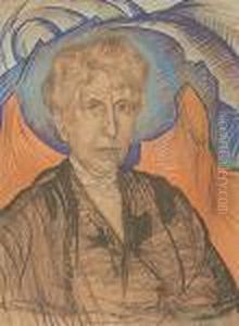 Portret Kobiety (1924) by Stanislaw Ignacy Witkiewicz (Witkacy)