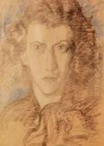 Portret Kobiety (irena Solska ?) by Stanislaw Ignacy Witkiewicz (Witkacy)