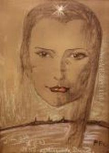 Portret Kobiecy - Marii Kaminskiej by Stanislaw Ignacy Witkiewicz (Witkacy)