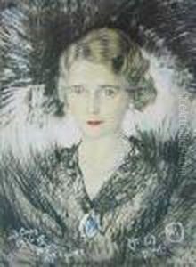 Portret Kobiety - Lucyna Szczepanska, Ix 1936 by Stanislaw Ignacy Witkiewicz (Witkacy)