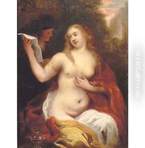 Bathsheba receiving David's letter - view 1