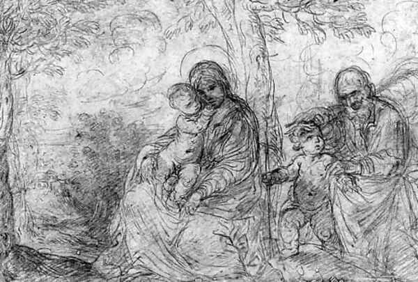 The Holy Family with the Infant Baptist - view 1