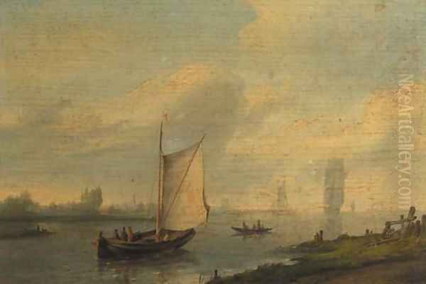 Shipping on a river - view 1