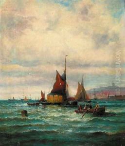 Shipping off a harbour