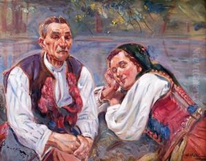 Odpoczynek Nad Woda by Wincenty Wodzinowski