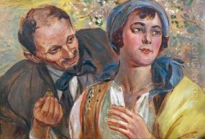 Kuszenie by Wincenty Wodzinowski