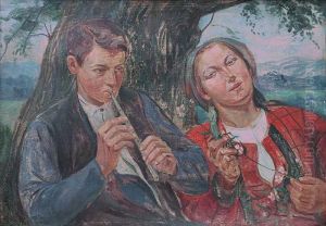 Zaloty by Wincenty Wodzinowski