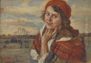 Portret Dziewczyny W Chuscie