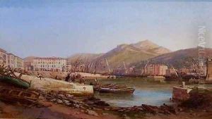 The Port of Nice by Ercole Trachel