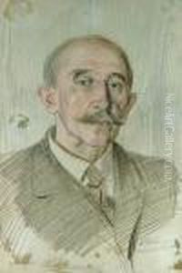 Portret Mezczyzny - Dra Wodzinowskiego by Wincenty Wodzinowski