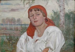 Dziewczyna by Wincenty Wodzinowski