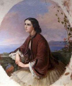 Fanny Trachel the Artists Sister by Ercole Trachel