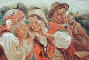 Plotki Na Wsi by Wincenty Wodzinowski