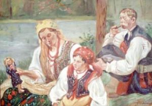 Rodzina Chlopska by Wincenty Wodzinowski