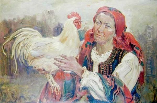 Dziewczyna Z Kogutem - view 1