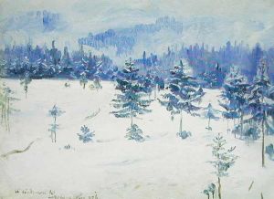 Pejzaz Zimowy Z Zakopanego, 1924 R. by Wincenty Wodzinowski