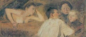 Scena Symboliczna by Wincenty Wodzinowski