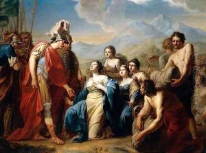 The Queen of Sheba Kneeling before King Solomon by Johann Friedrich August Tischbein