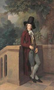 Nicolas Chatelain in the Garten by Johann Friedrich August Tischbein