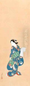 Courtesan with letter
