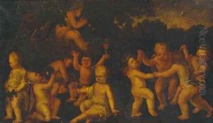 The Infancy of Bacchus by Antonio Tempesta