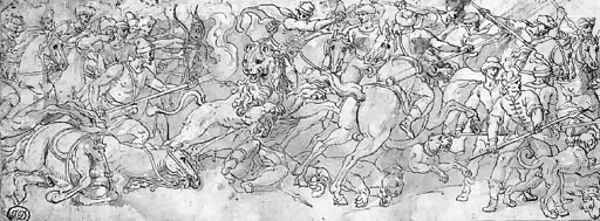 A lion hunt - view 1