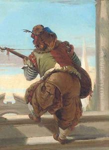 A dwarf playing a lute
