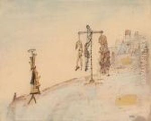 Les Pendus - Hangende Insekten by Otto Wols