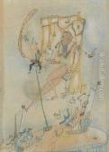 Musikinstrumente (surrealistische Komposition) by Otto Wols