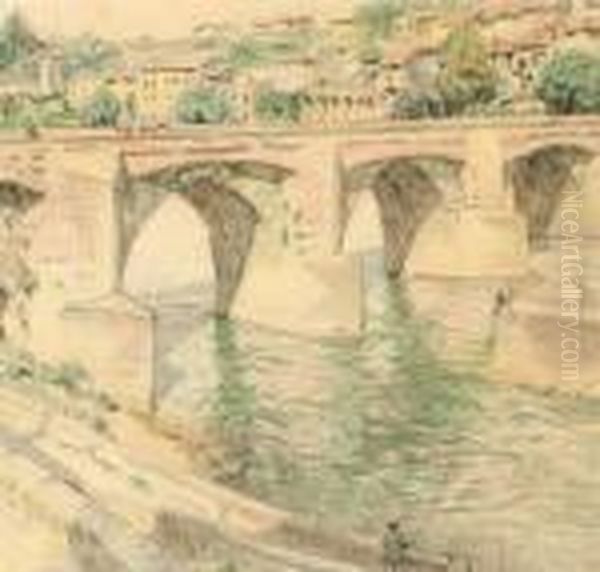 The Old Bridge Over The Tarn River In Albi - view 1