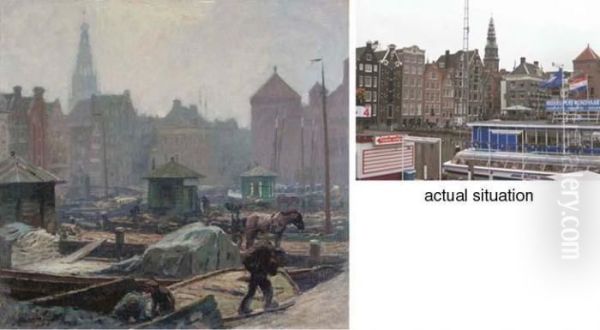 A View Of Damrak, Amsterdam With The Oude Kerk Beyond - view 1