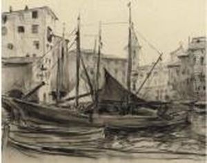 Haven Camogli - Boats In The Harbour Of Camogli Haven Camogli - Boats In The Harbour Of Camogli