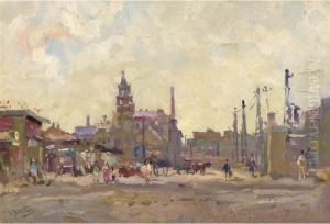 Figures At A Market by Hendrik Jan Wolter
