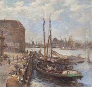 A View Of The Bomkade, Dordrecht